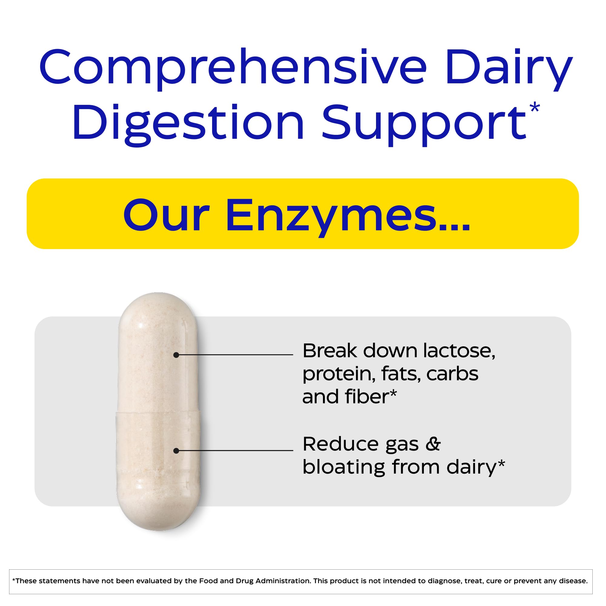 Enzymedica Lacto Maximum Strength digestive enzyme supplement bottle showcasing dual action thera-blend logo