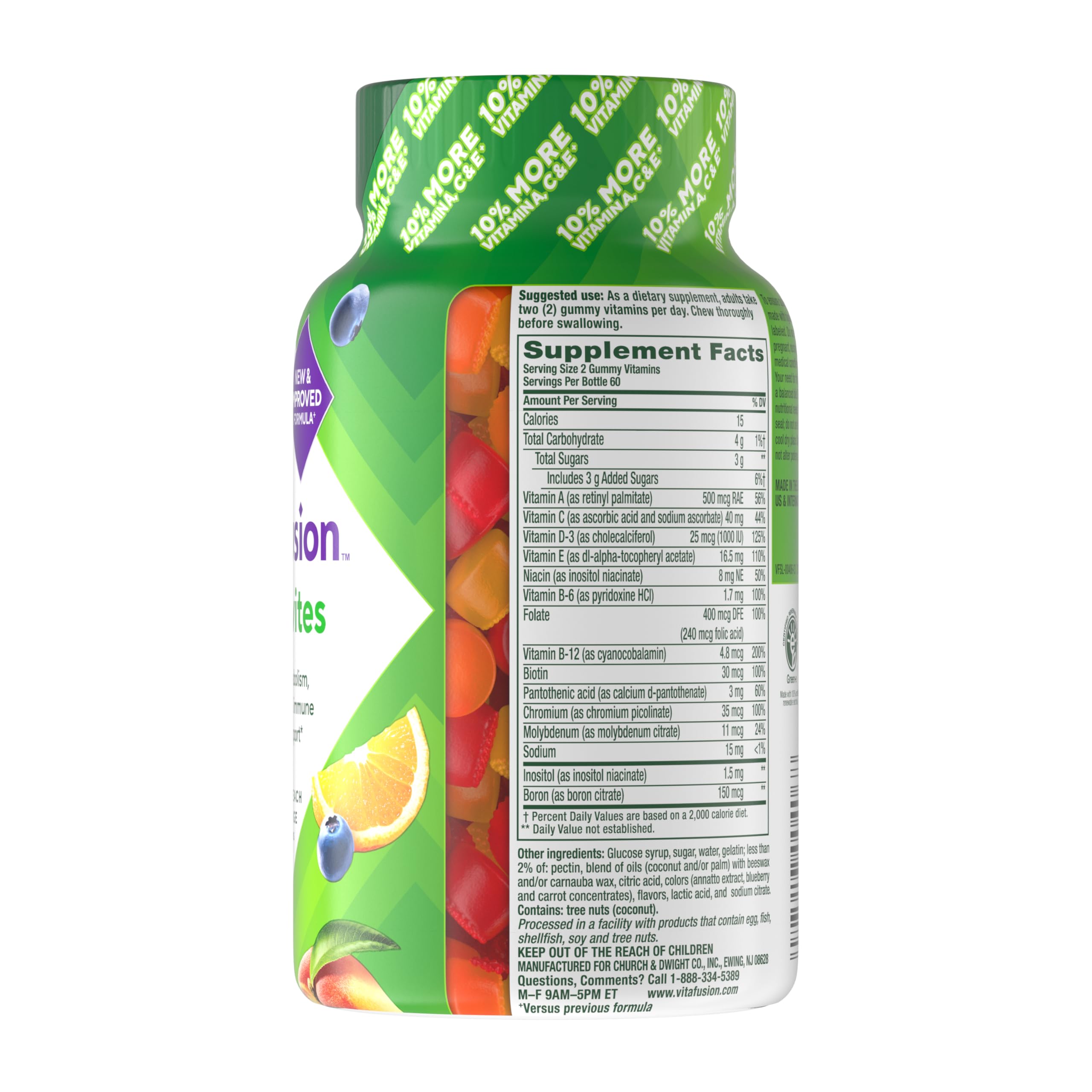 Authentic Vitafusion multi vitamins for immune and energy support