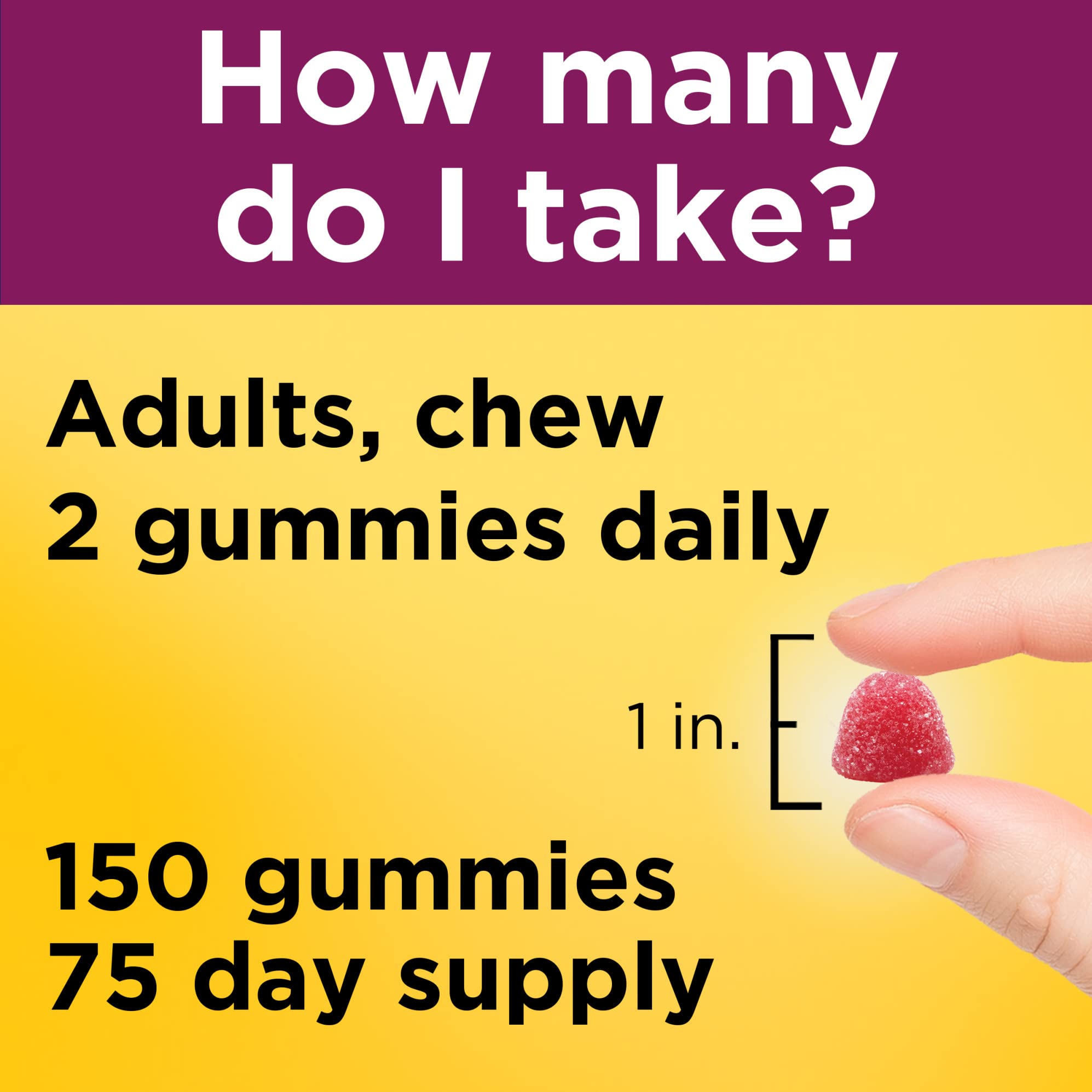 Authentic USA imported Nature Made women vitamin gummies close up side view