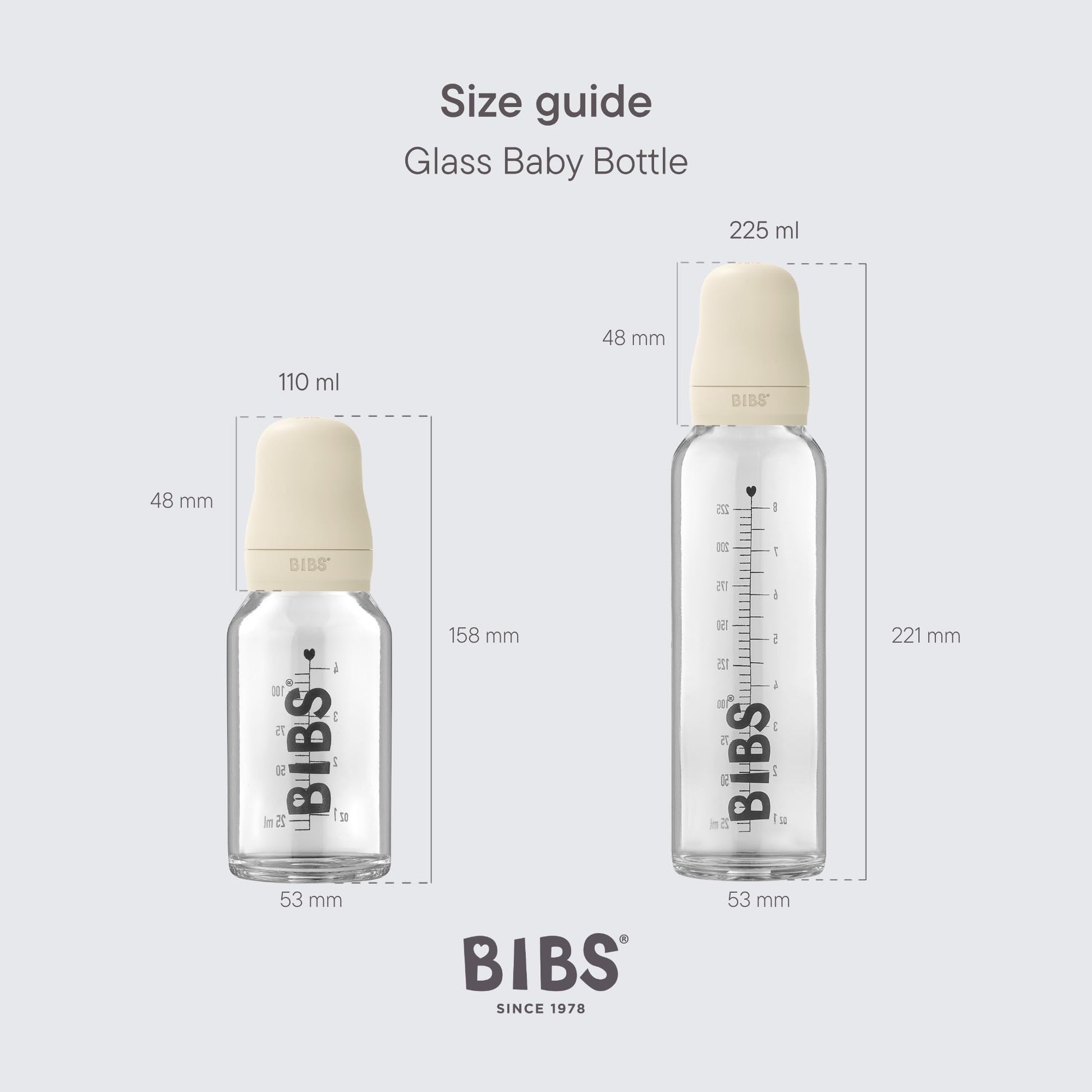 Close up of Bibs natural rubber latex anti-colic nipple