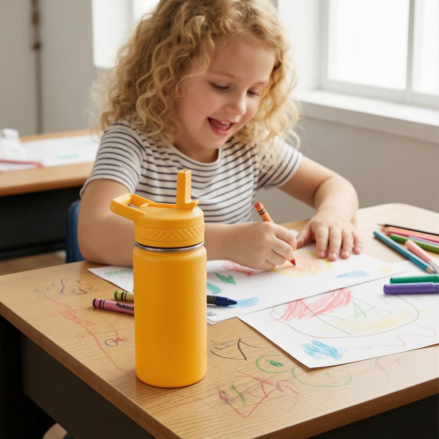 Fijinhom 304 stainless steel bottle BPA-free label view