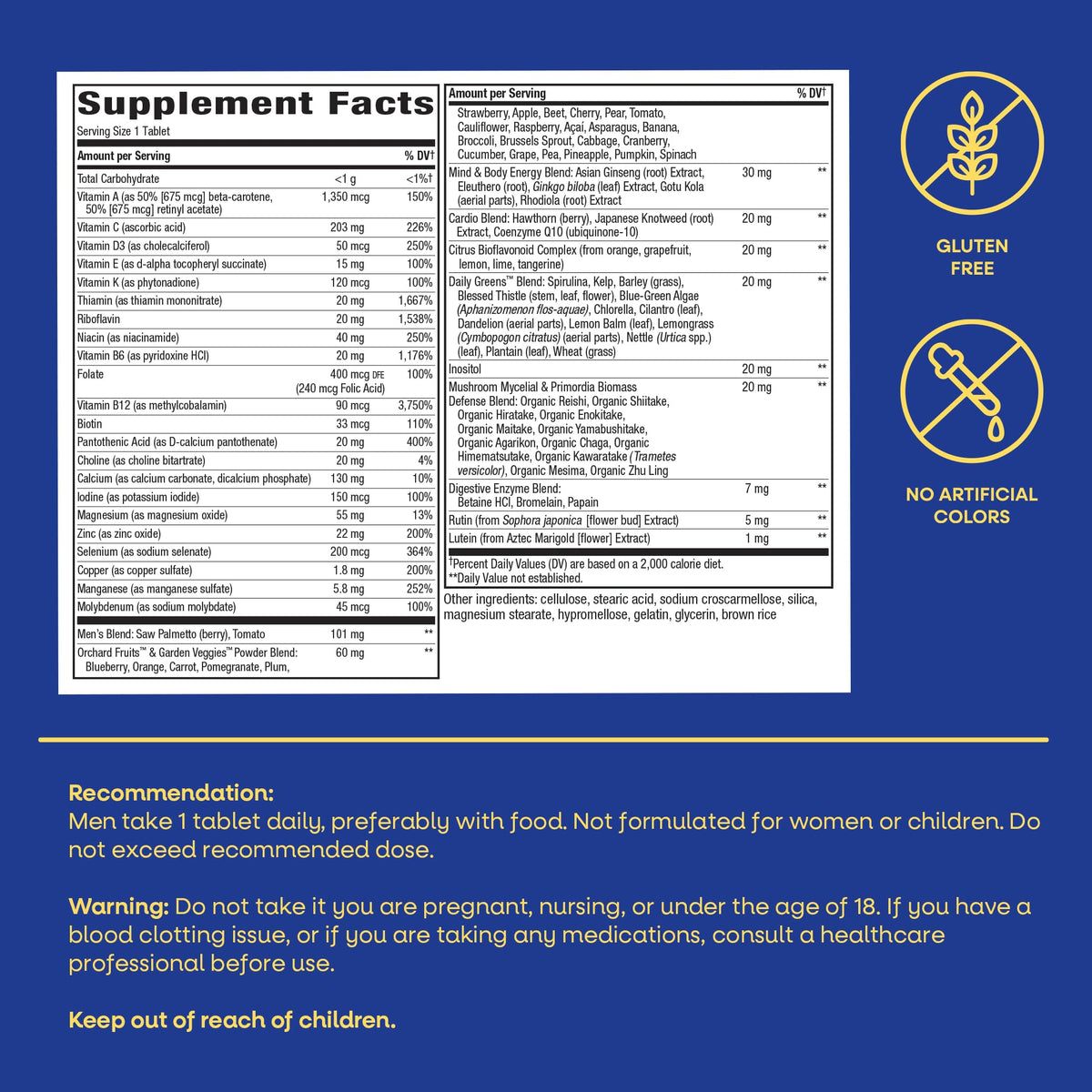 Nature's Way Alive Men's 50 Plus Ultra Multivitamin sealed cap detail
