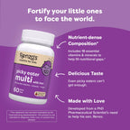 Renzos Picky Eater Kids Multivitamin cherry flavor melty tablets close up