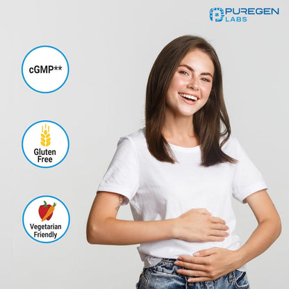 Puregen Labs Lactase Enzyme easy to swallow unflavored digestive tablets size view