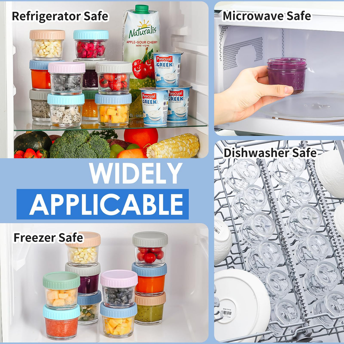 Drkio baby food storage containers in microwave