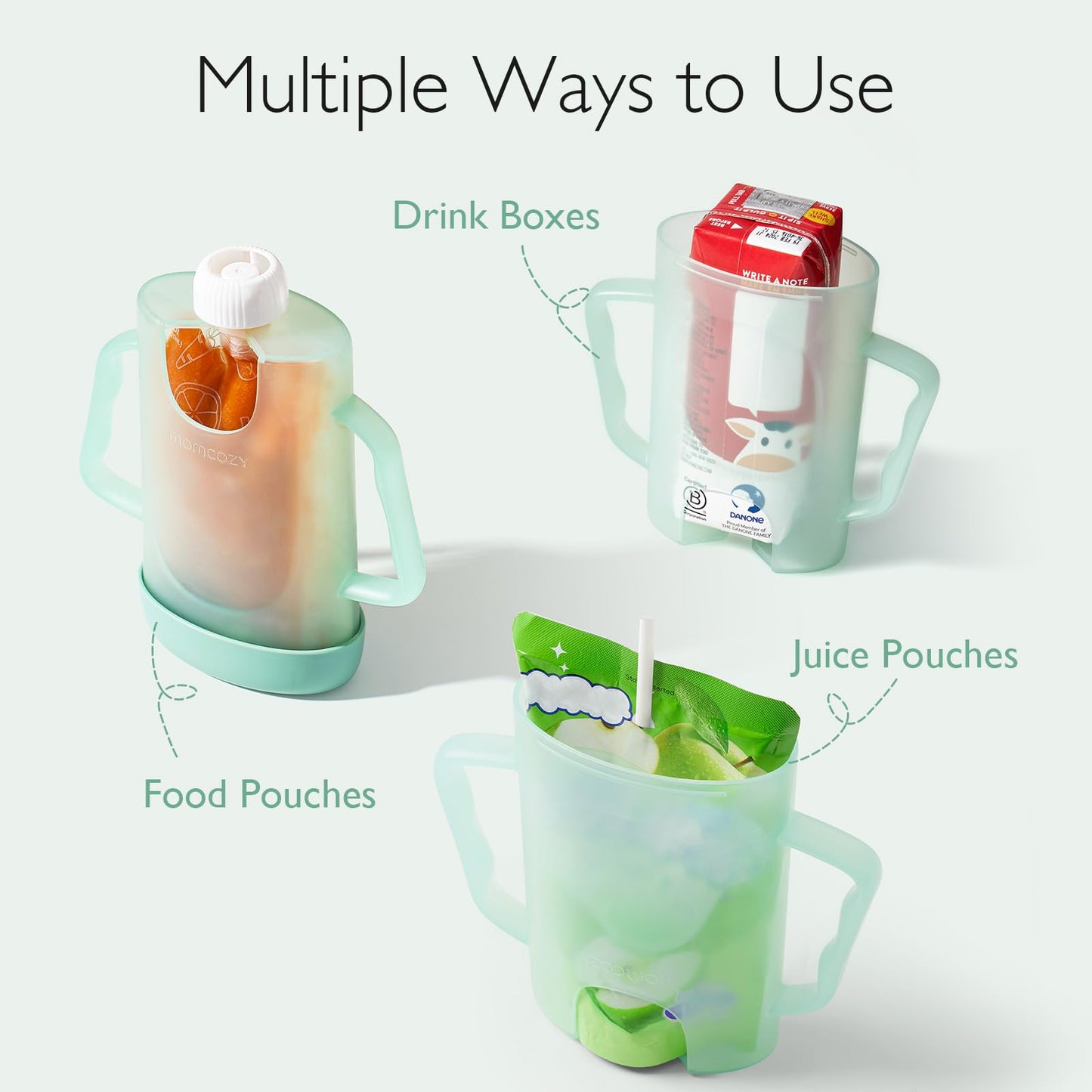 Ergonomic handle design of Momcozy pouch holder