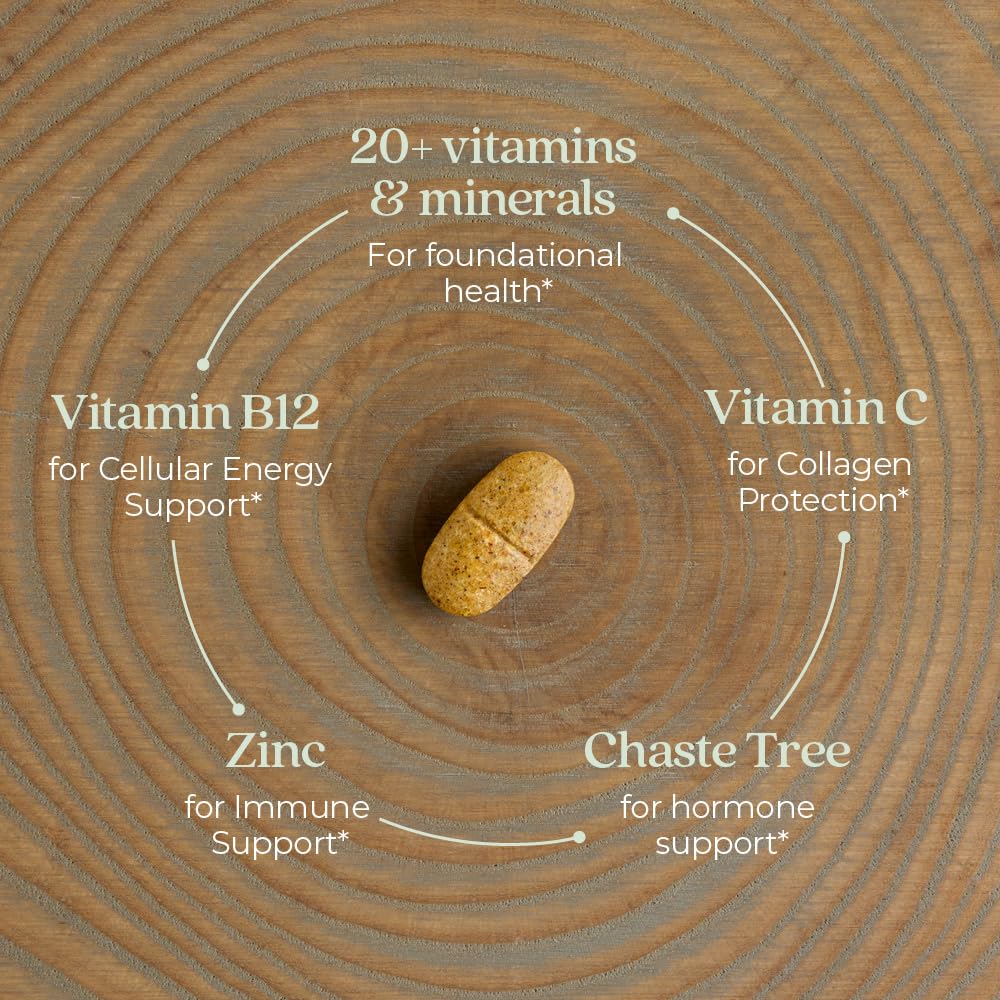 New Chapter Every Woman 40 Plus fermented vegetarian tablets showing texture