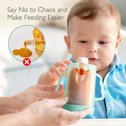 Momcozy BPA-free pouch holder universal fit demonstration