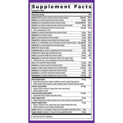 New Chapter Every Woman One Daily 40 Plus non GMO certification logo view