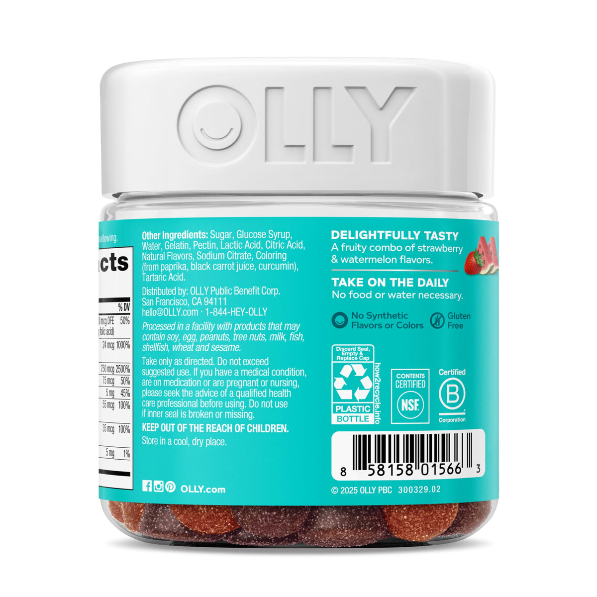 Authentic USA sourced OLLY multivitamin for teen girls