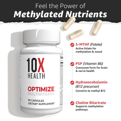 Angled view of the premium ninety capsules bottle showing the clean design and health benefit declarations.