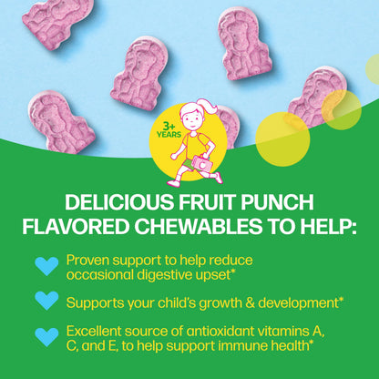 Culturelle daily children probiotic supplement supplement facts and ingredient list display