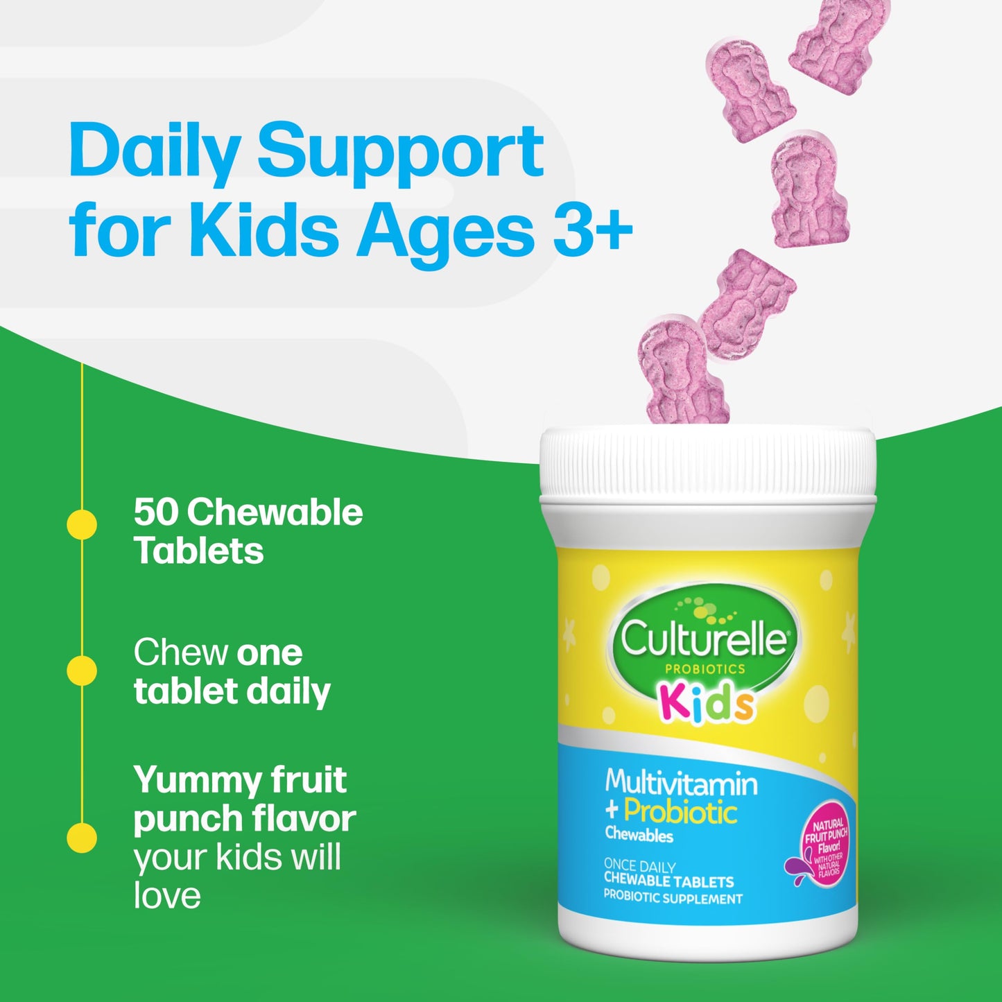 Culturelle Kids multivitamin with Lactobacillus rhamnosus GG probiotic strain benefits