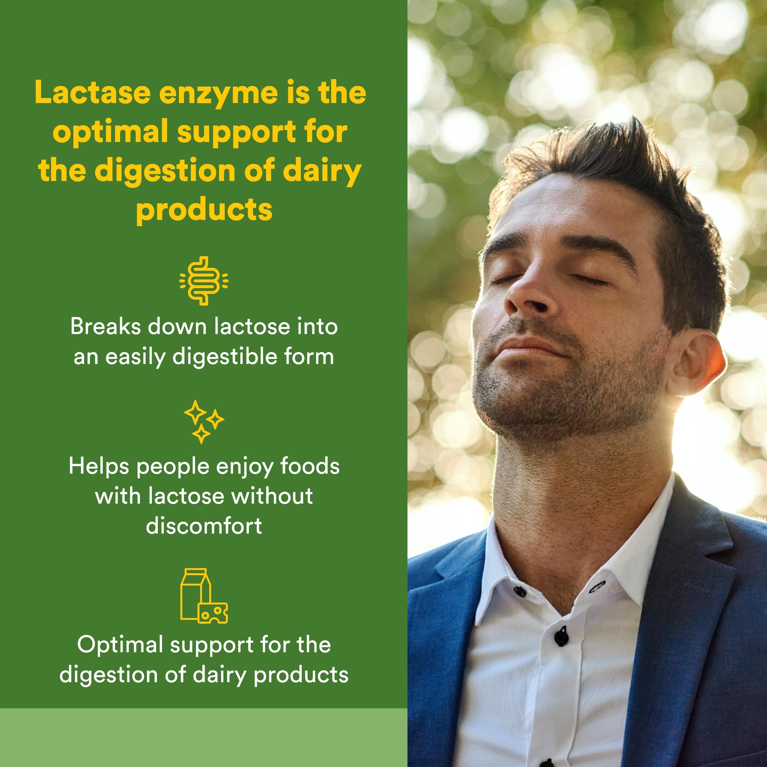 Natural Factors Lactase Enzyme supplement showing 9000 FCC ALU dosage information