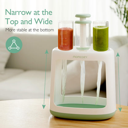 Top view of Momcozy squeeze station filling system