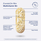 Ritual Essential For Men Multivitamin bottle with mint tab