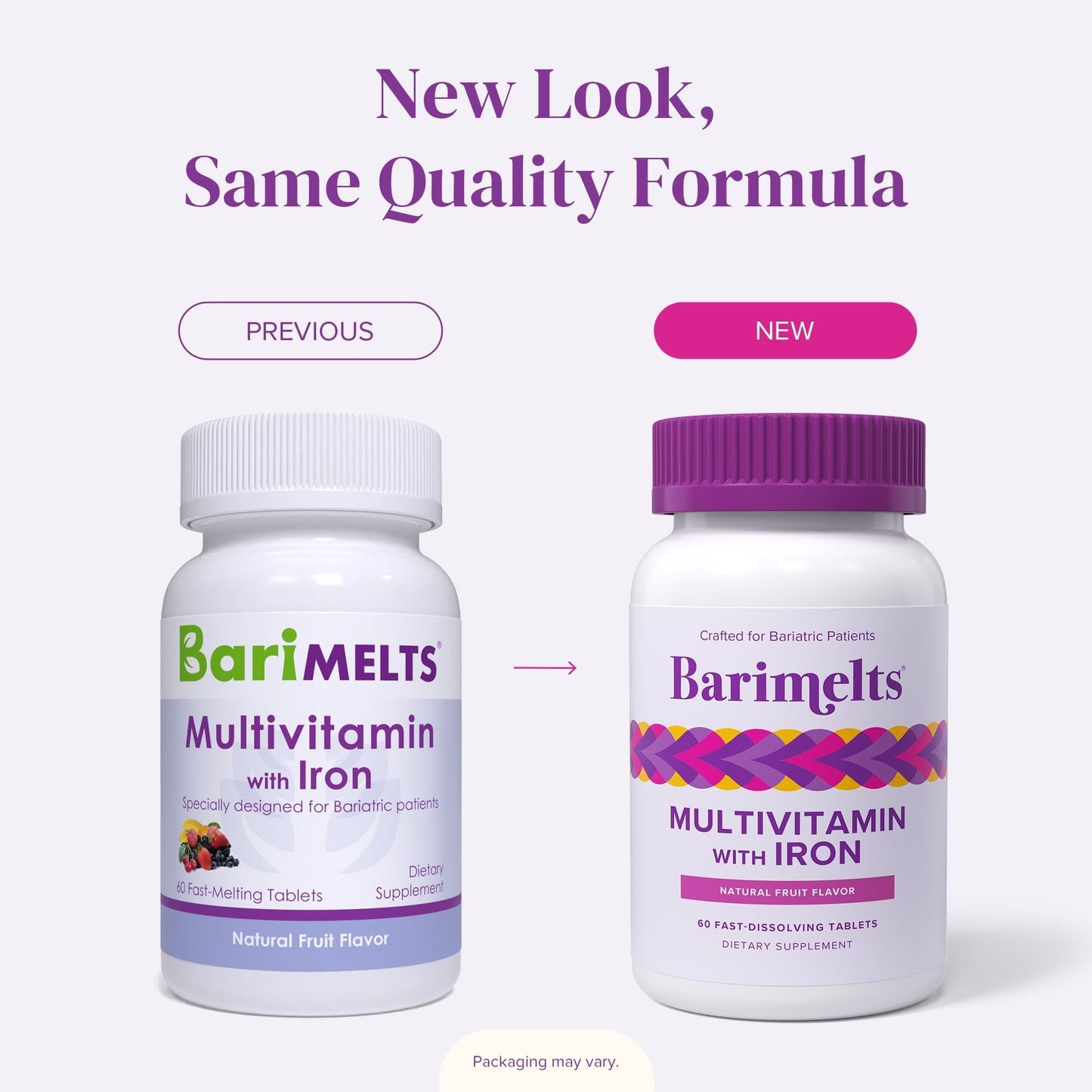 One month supply authentic USA imported bariatric multi with iron
