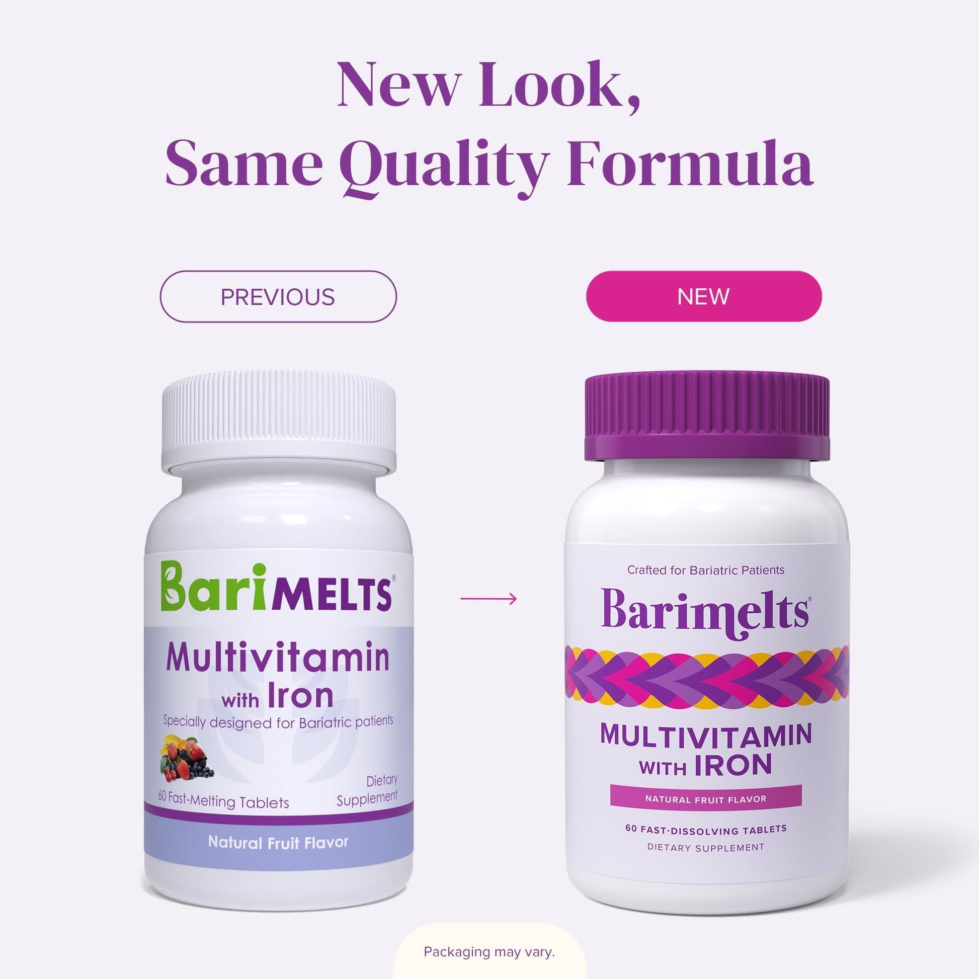 One month supply authentic USA imported bariatric multi with iron