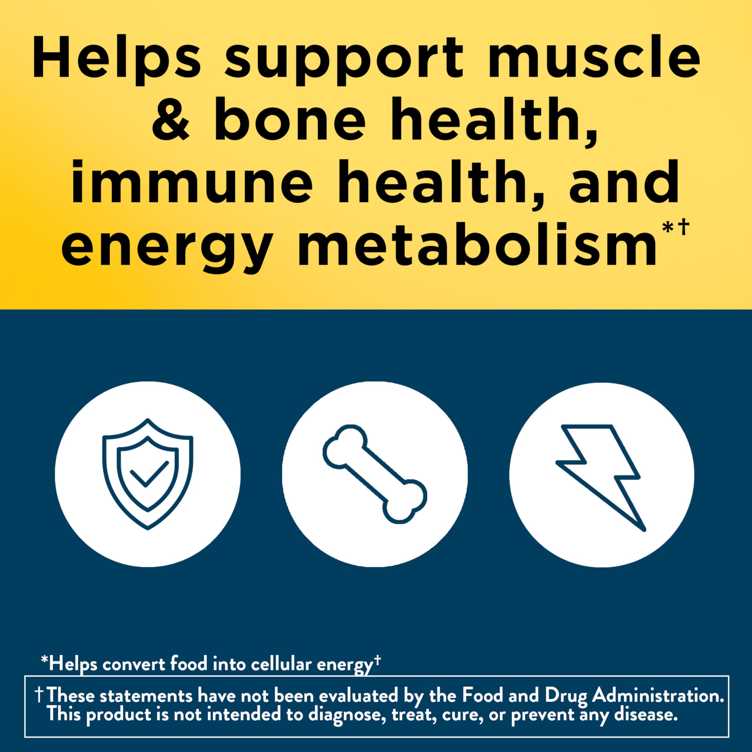 Nature Made iron free mens multivitamin daily nutritional support supplement angled view