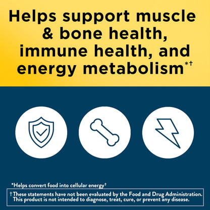 Nature Made iron free mens multivitamin daily nutritional support supplement angled view