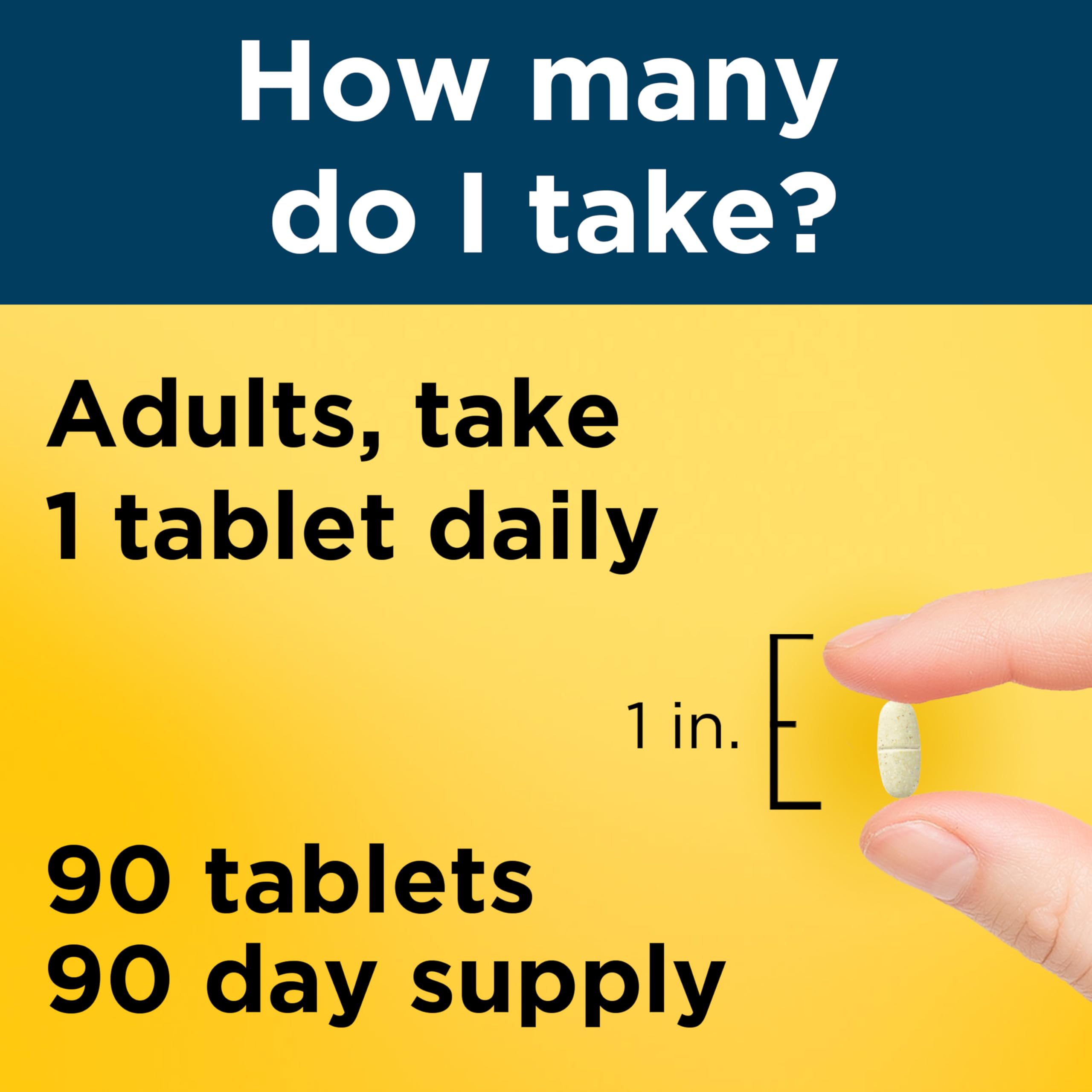 Nature Made 50 plus multivitamin for men no iron 90 count table view