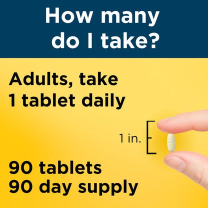 Nature Made 50 plus multivitamin for men no iron 90 count table view