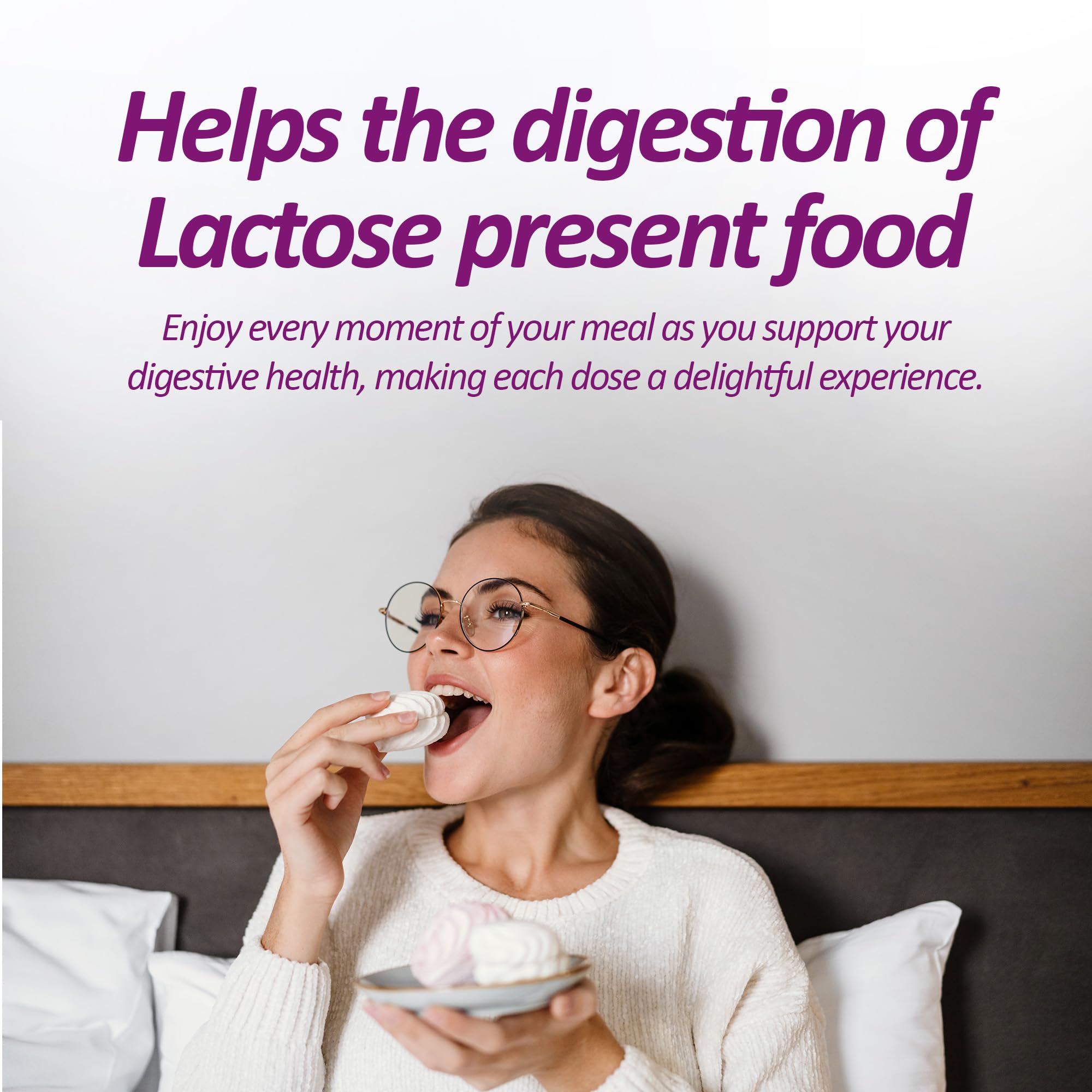 SENSI LATTE quick dissolve digestive support tablets supplement facts and ingredient label details