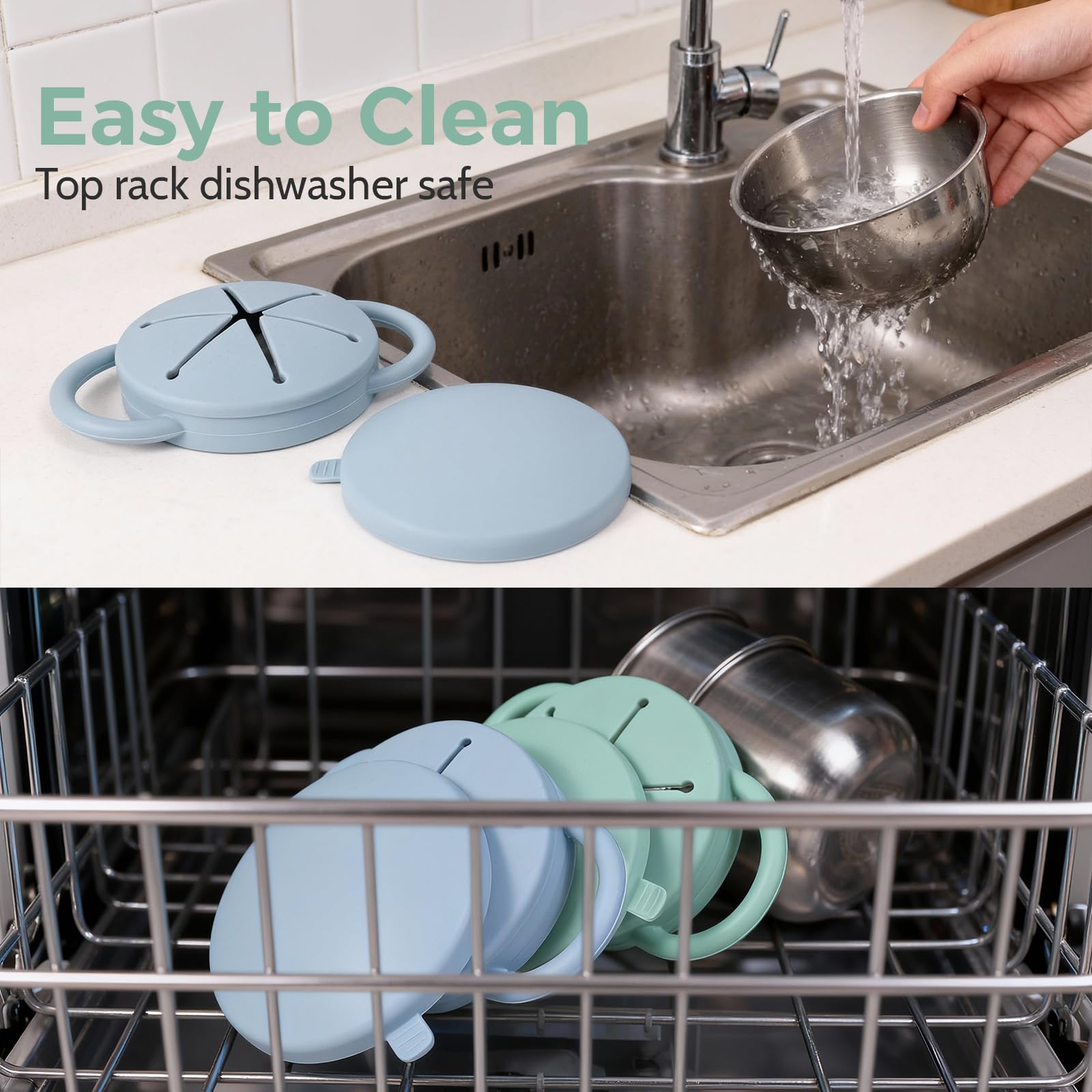Durable stainless steel food storage for travel