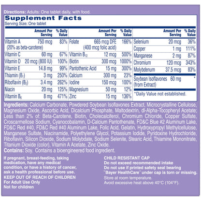 Full packaging profile of One A Day Women's Menopause supplement for daily nutritional support