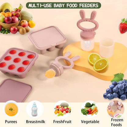 Close up of baby fruit feeder silicone mesh