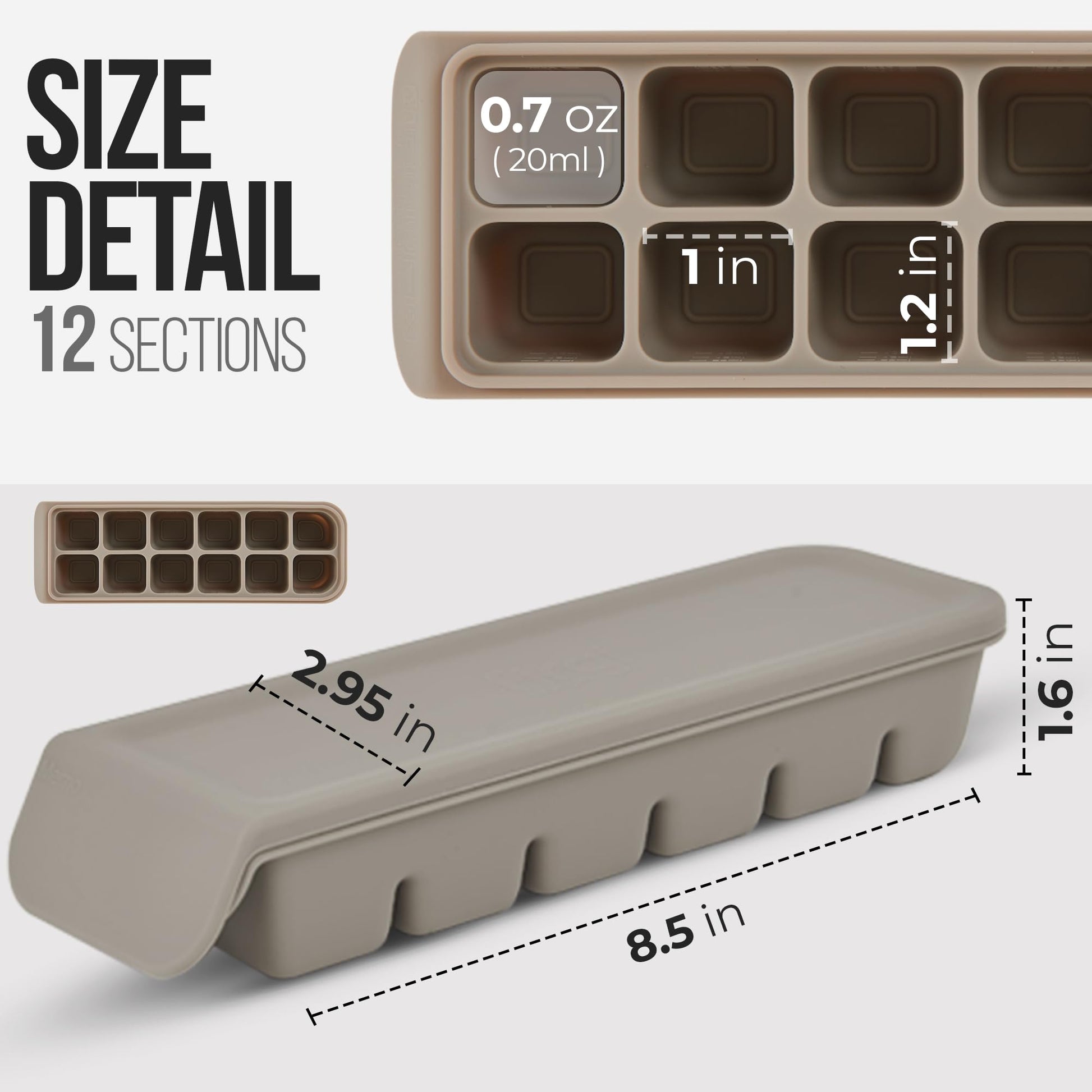 Full set of Firgi silicone freezer trays for meal prep