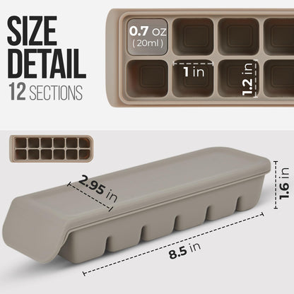 Full set of Firgi silicone freezer trays for meal prep