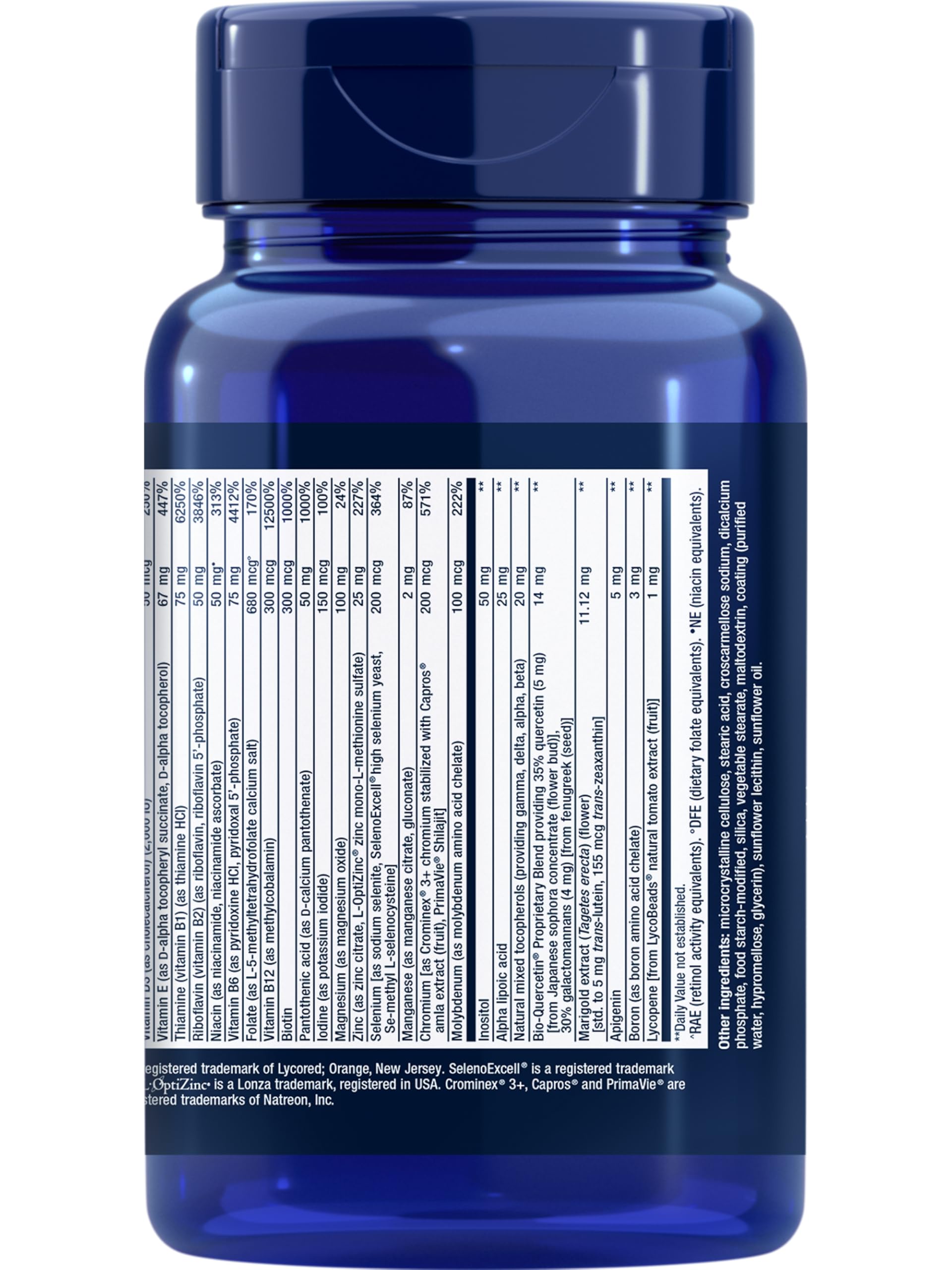 Life Extension daily mineral and antioxidant formula for immune system support