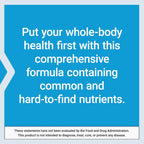 Life Extension immune support multivitamin bottle back