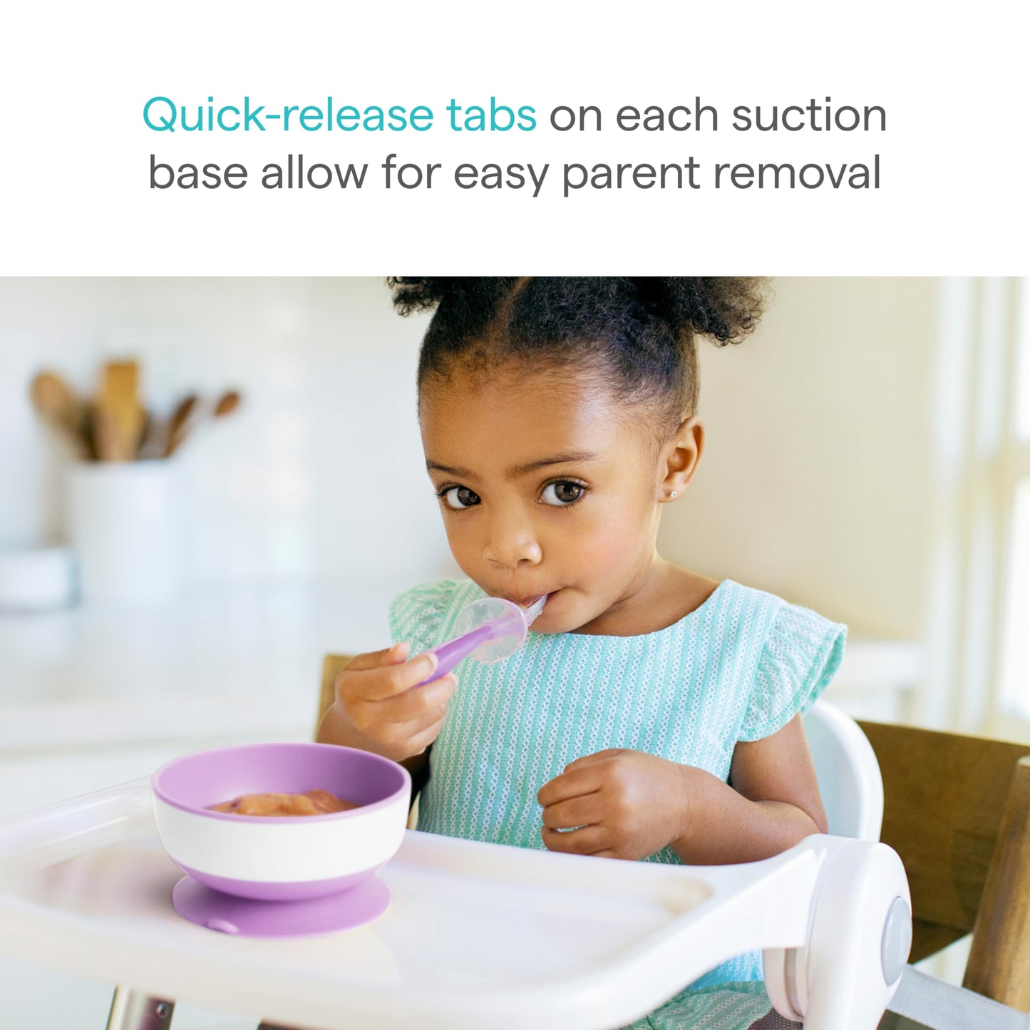 Munchkin baby bowls with leakproof lids attached