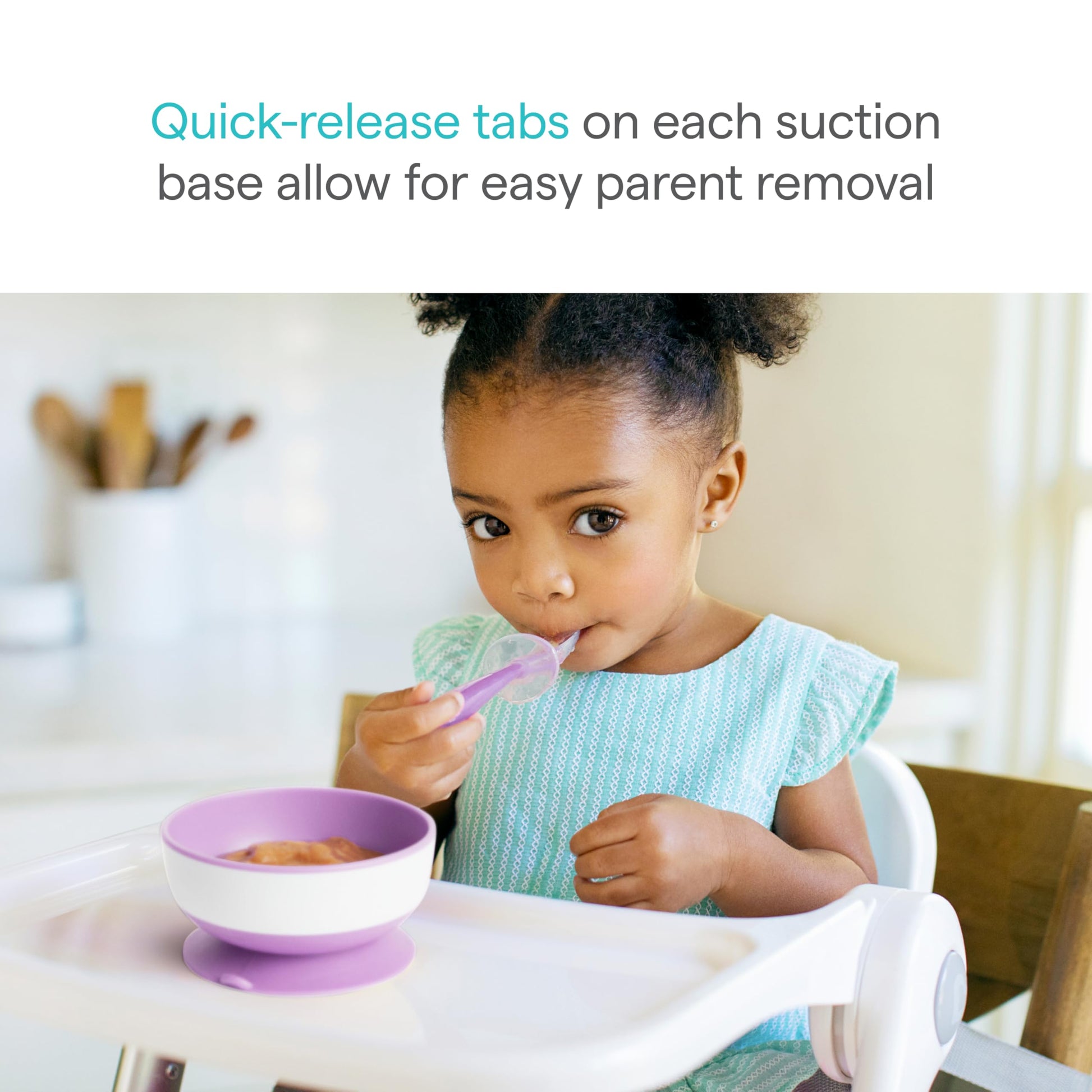 Munchkin baby bowls with leakproof lids attached