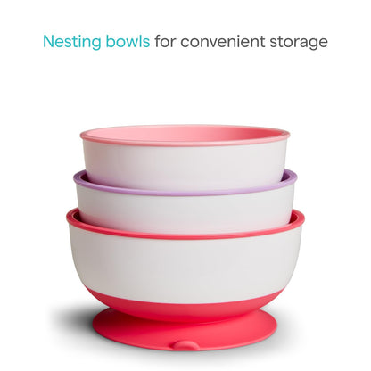 Side view of Munchkin suction bowl showing base mechanism
