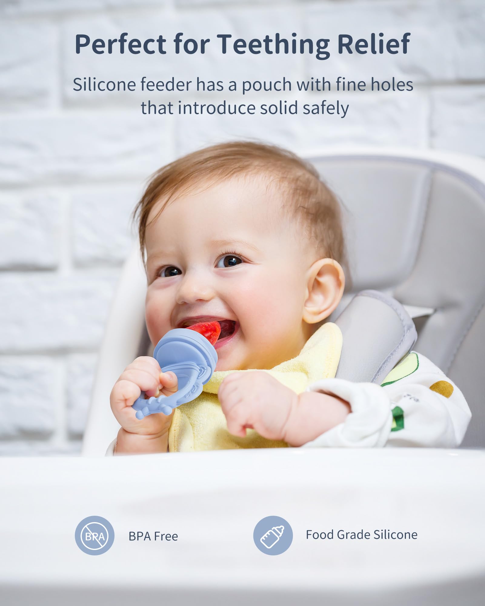 Melican baby fruit feeder with freezer tray and popsicles