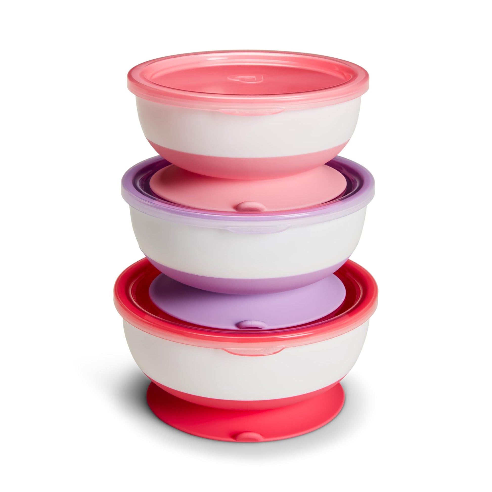 Grouped shot of Munchkin bowls for infants and toddlers