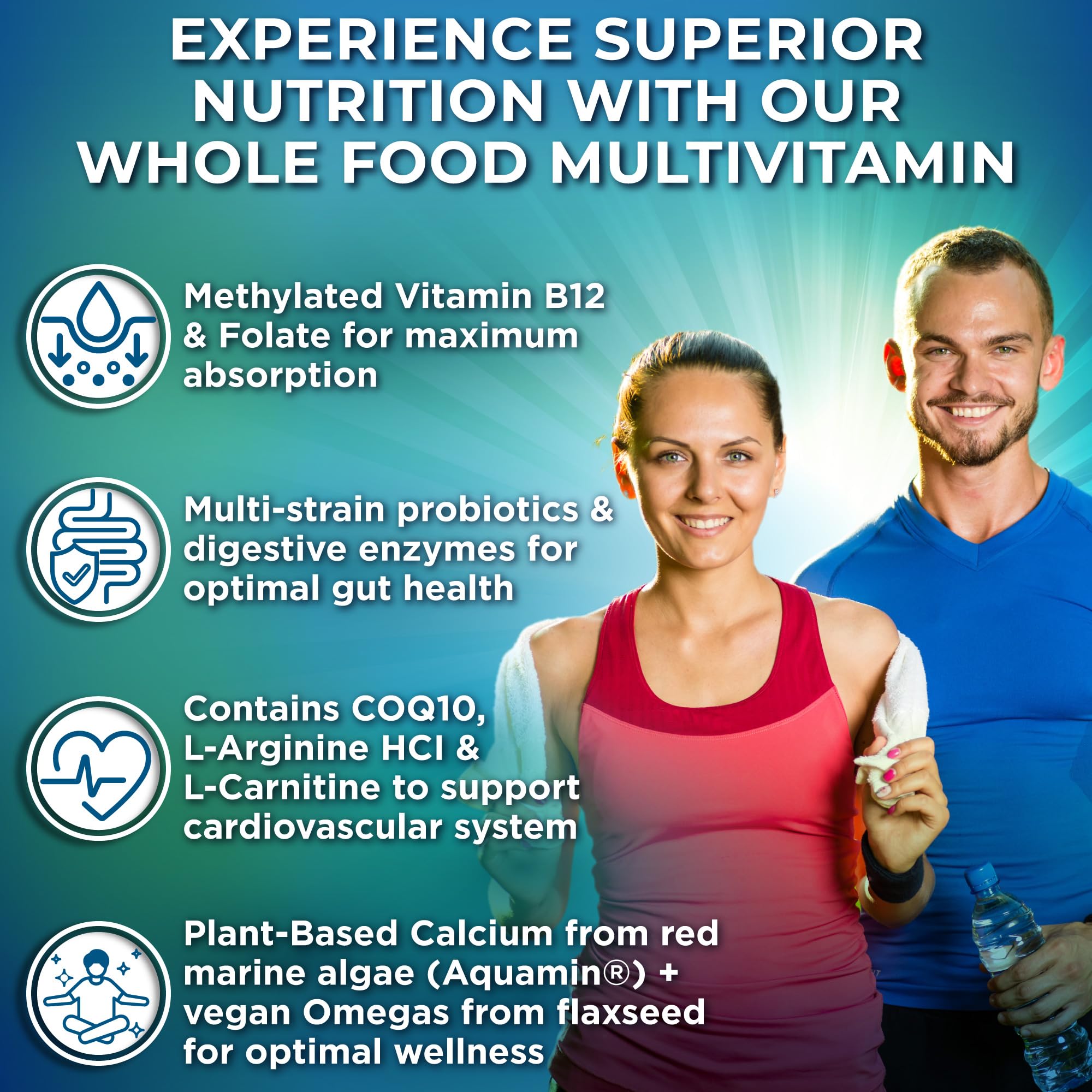 Supplements Studio vegan multivitamin nutritional facts and complete ingredient label detailed view