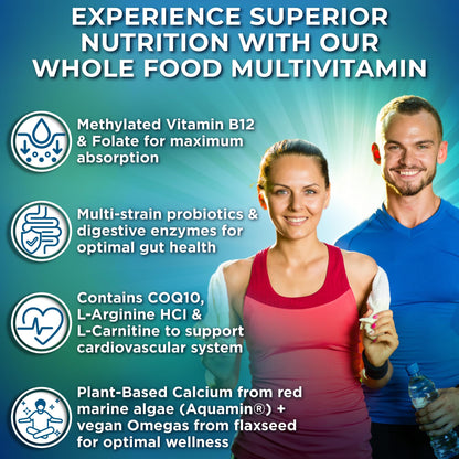 Supplements Studio vegan multivitamin nutritional facts and complete ingredient label detailed view