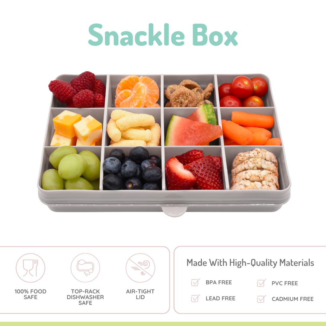 Melii Snackle Box with snack-filled compartments