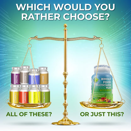 Premium USA imported vegan dietary supplement packaging showing non-GMO gluten free seals