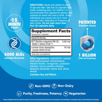 Digestive Advantage digestive enzyme and daily probiotic supplement for intestinal flora health