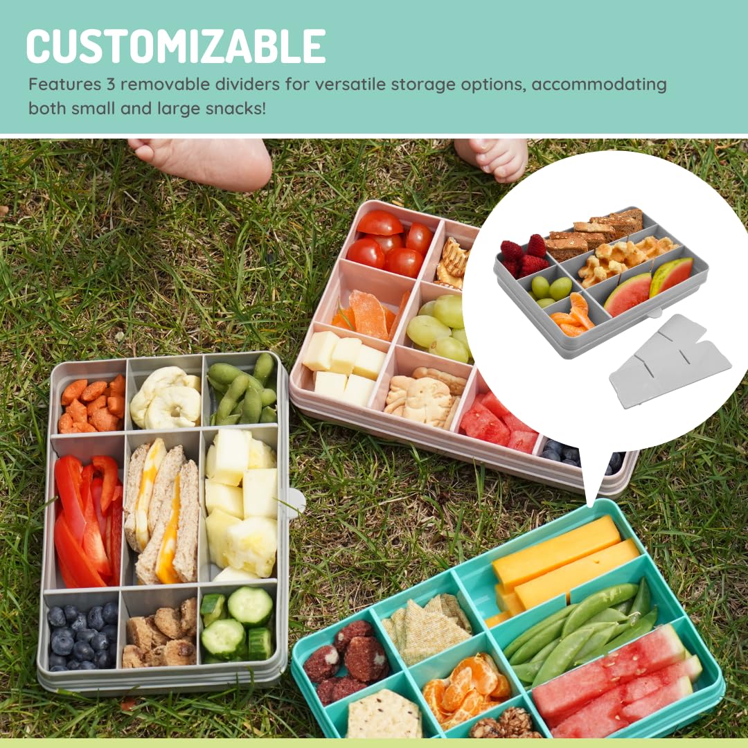 Side profile of grey Melii food container