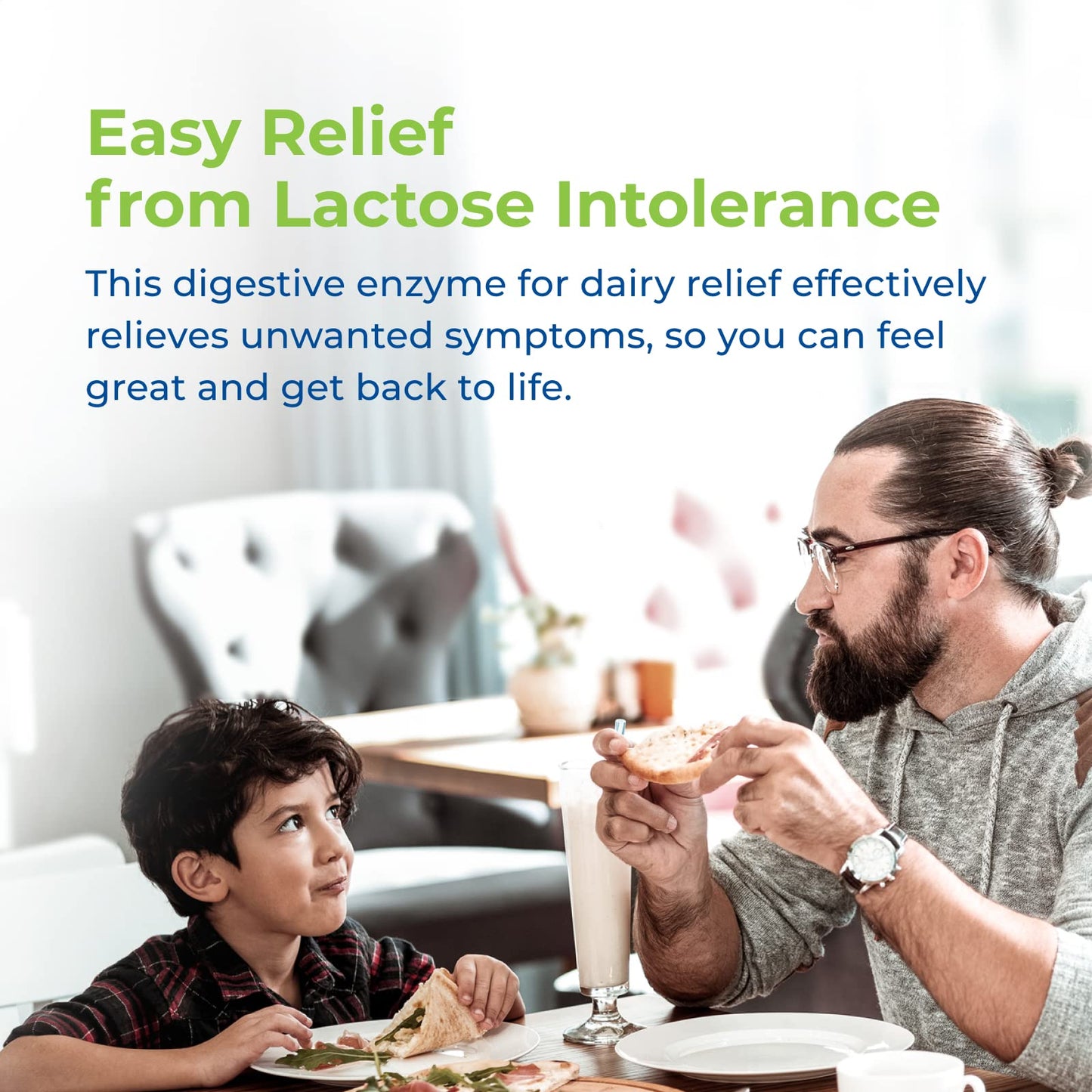 Authentic packaging of Rite Aid fast acting digestive enzymes for preventing bloating.