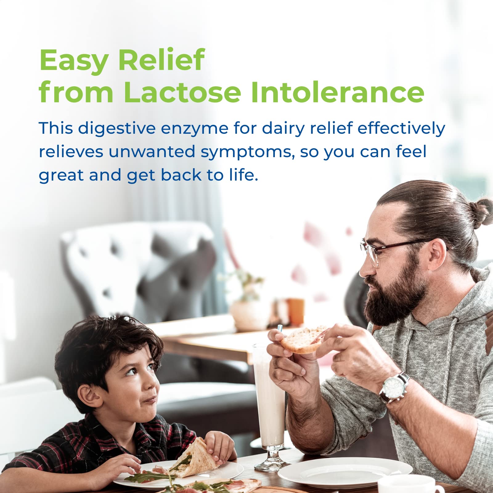 Authentic packaging of Rite Aid fast acting digestive enzymes for preventing bloating.