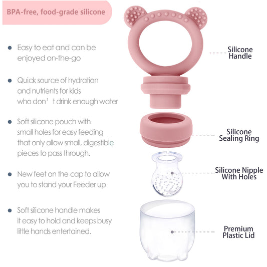 Silicone baby freezer tray for breastmilk and puree storage