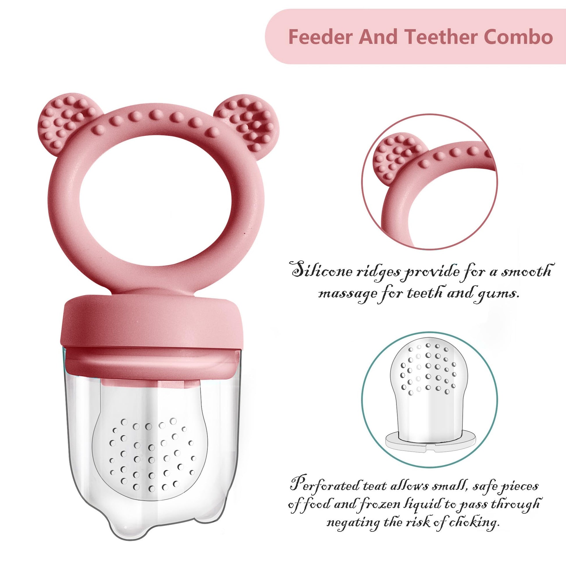 Top view of silicone freezer tray for baby food