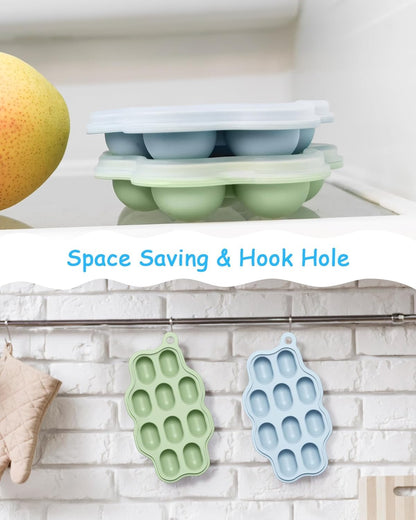 Stackable silicone ice cube maker for baby meals